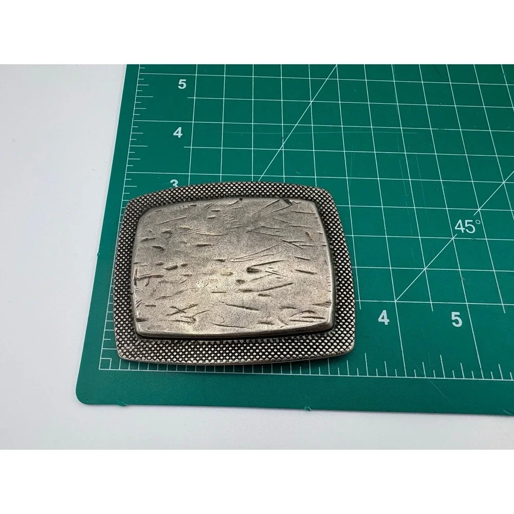 Vintage Style Belt Buckle‎ handcrafted look METAL metallic rustic